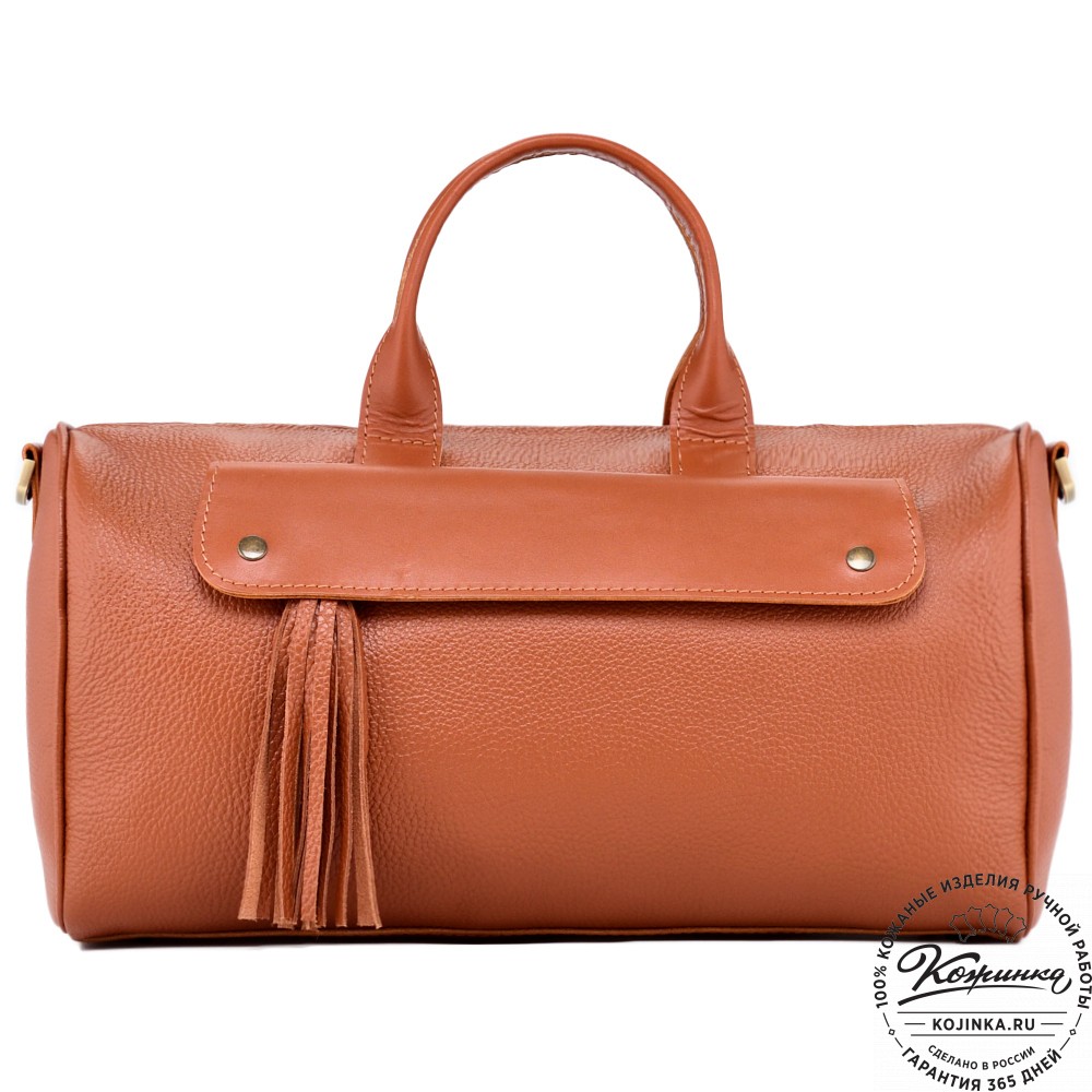 Женская кожаная сумка "Византия" (рыжая)